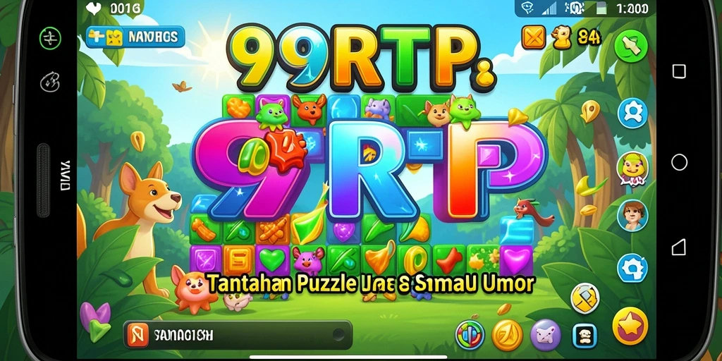Tampilan gameplay 99RTP yang penuh warna dan menantang.