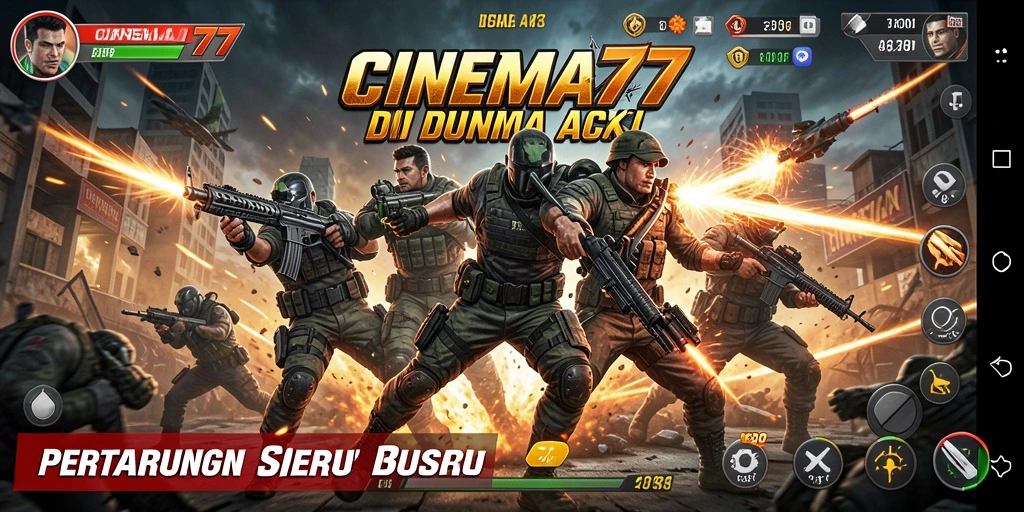 Gameplay menegangkan dengan pertarungan yang seru di CINEMA77.