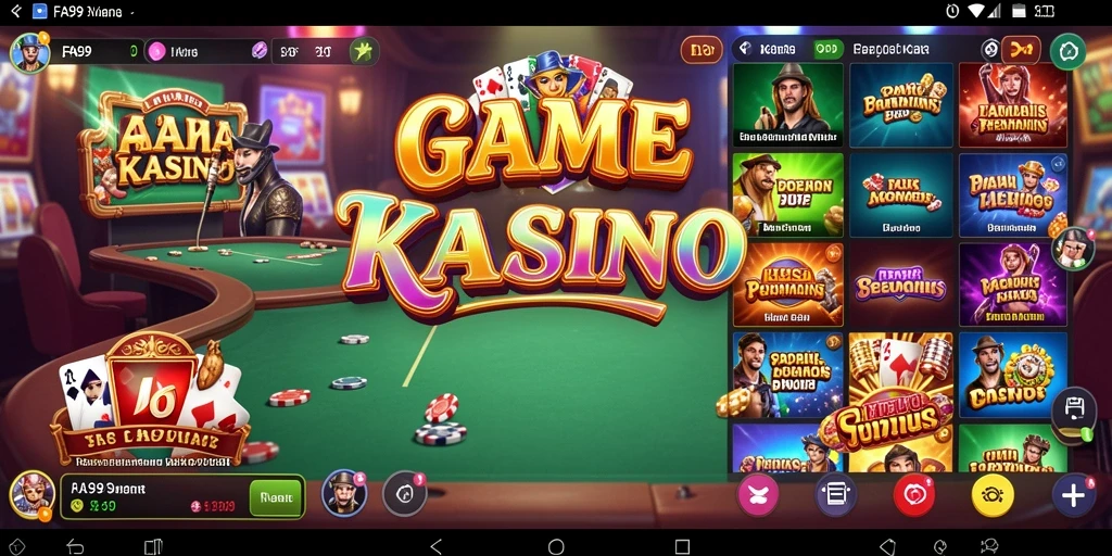 Tampilan gameplay menarik dari FA99 dengan efek visual yang memukau.