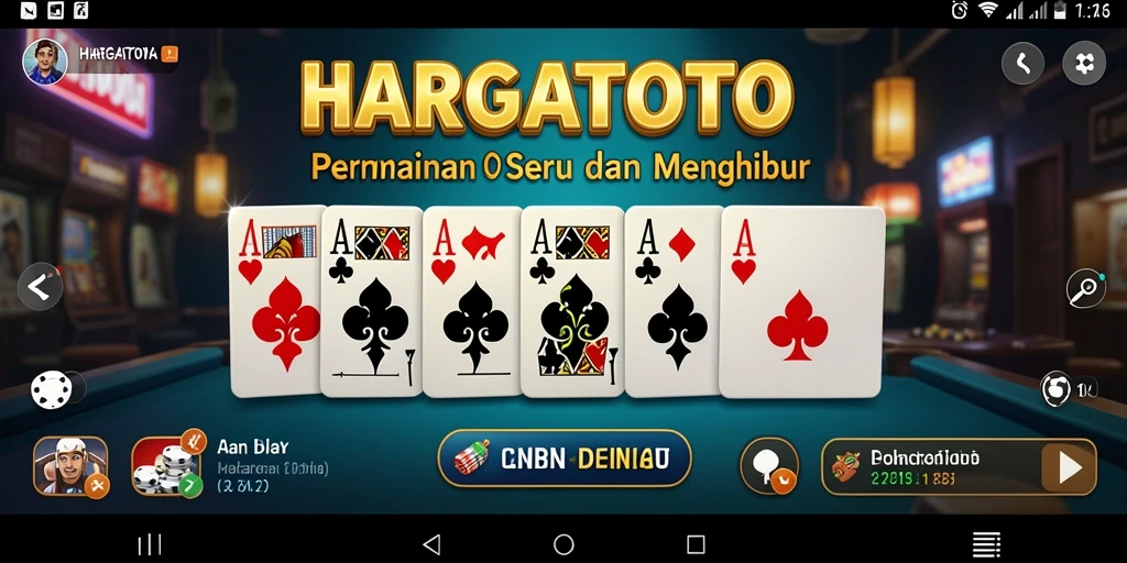 Tampilan gameplay seru HARGATOTO dengan teman-teman.