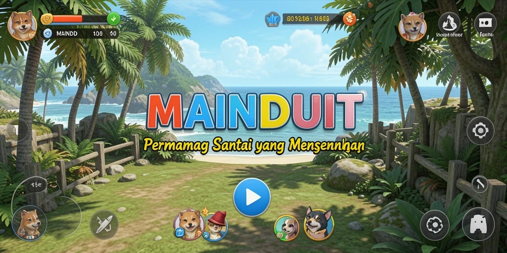 Tampilan gameplay MAINDUIT yang seru dan penuh warna.