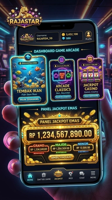 Screenshot fitur unggulan rajastar yang memudahkan pengunduhan aplikasi.